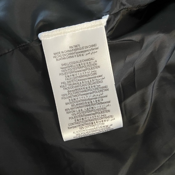 Olive Green and Black BCBG Moto Jacket - Picture 4 of 6